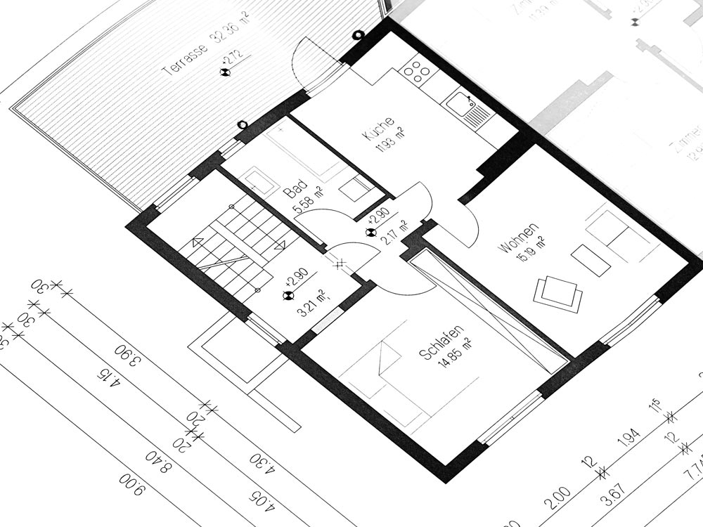 Bauplan Lampe Bauunternehmung in Bedburg-Hau